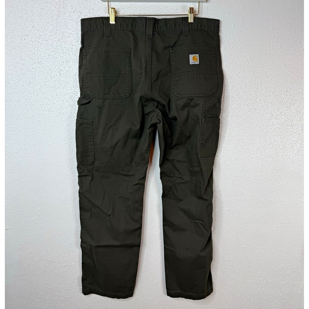 Carhartt Men's Relaxed Fit Work Pants Olive Green 38x32